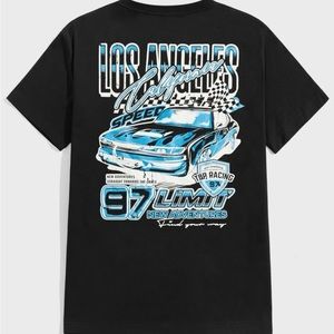 Manfinity EMRG Men Car & Letter Graphic Tee NWT
